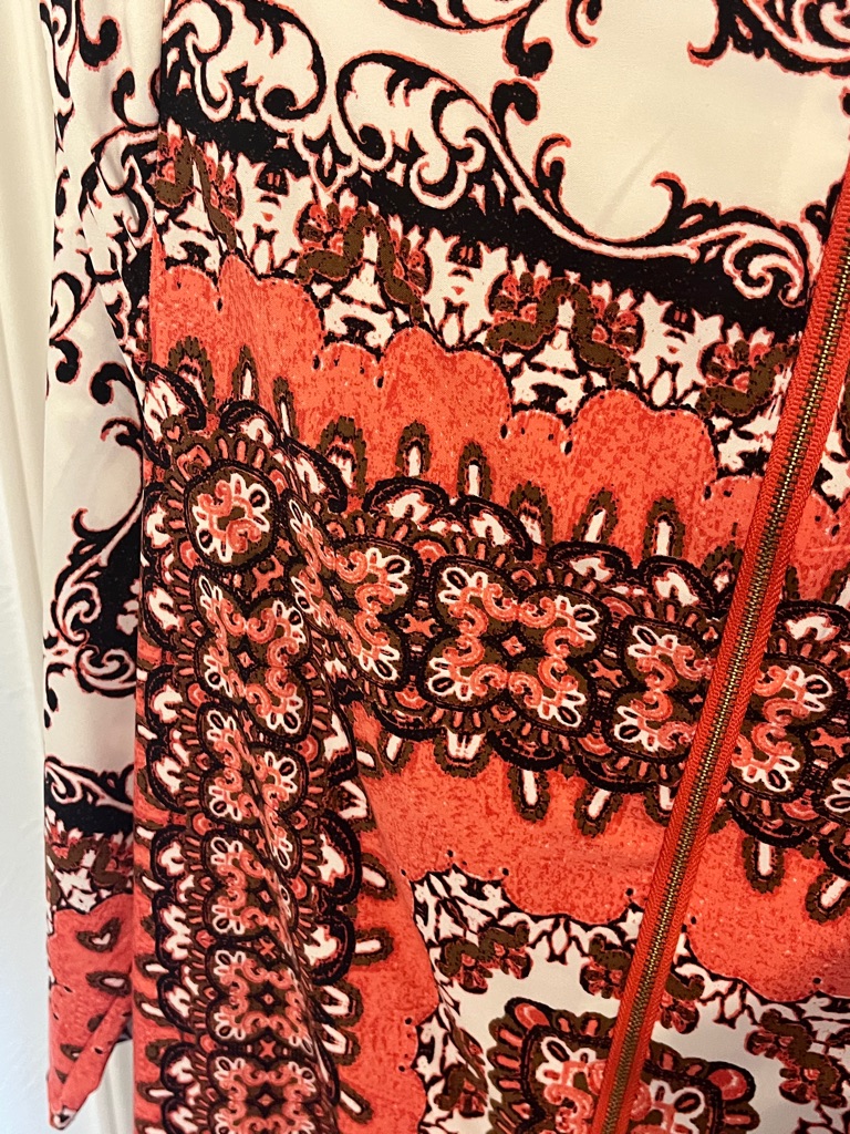The Limited Coral, Black & White Print Shift Dress — image 4 of 5